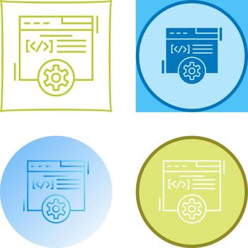 Web Development Icon Design vector