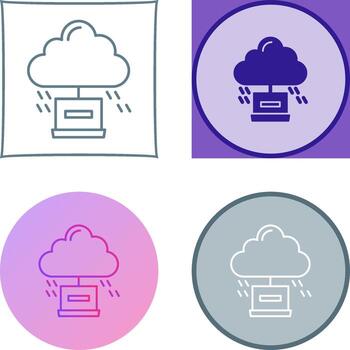 Cloud Computing Icon Design vector