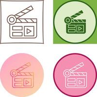 Clapper Board Icon Design vector