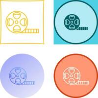 Film Reel Icon Design vector