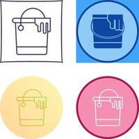 Paint Bucket Icon Design vector