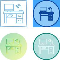 Desk Icon Design vector
