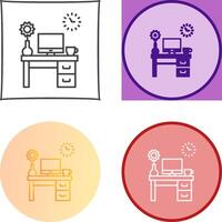 Work Table Icon Design vector