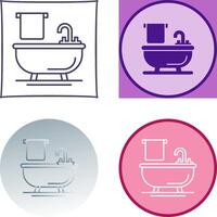 Bathtub Icon Design vector