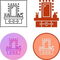 Dressing Table Icon Design vector