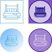 Bed Icon Design vector