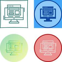 Adaptive Layout Icon Design vector