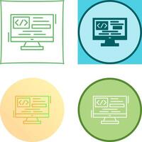 Coding Icon Design vector