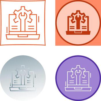 Web Development Icon Design vector