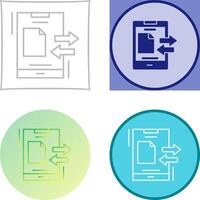 Data Transfer Icon Design vector