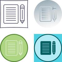 Note Icon Design vector