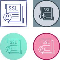 SSL Icon Design vector