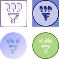 Data Collection Icon Design vector