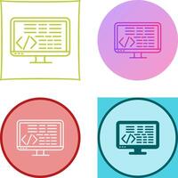 Coding Icon Design vector
