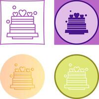 Wedding Cake Icon Design vector