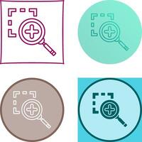 Zoom In Icon Design vector