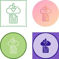 File Download Icon Design vector