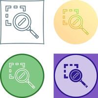 Zoom Out Icon Design vector