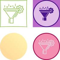 Filtering Icon Design vector