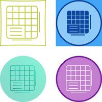 Table Data Icon Design vector