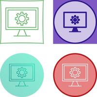 Monitor Screen Icon Design vector