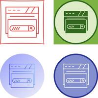 Search Bar Icon Design vector
