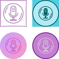 Microphone Icon Design vector