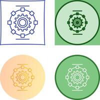 Automated Process Icon Design vector