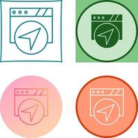 Navigation Icon Design vector