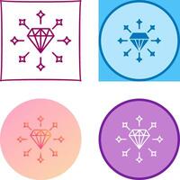 diseño de icono de diamante vector