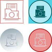 List Folder Icon Design vector