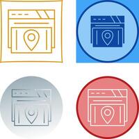 Map Location Icon Design vector