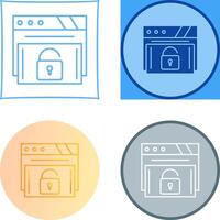 Padlock Icon Design vector