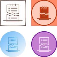 Corrupted List Icon Design vector