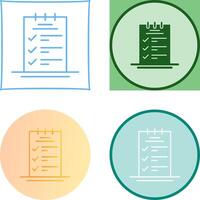 Booking CheckList Icon Design vector