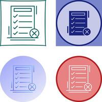 Fake List Icon Design vector