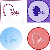 Bad Breath Icon Design vector