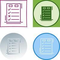 Today to Done CheckList Icon Design vector