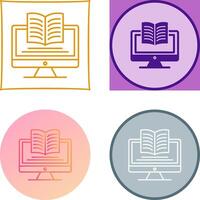 Digital Learning Icon Design vector