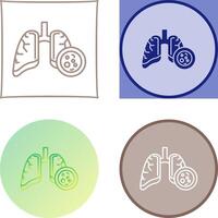 pulmón cáncer icono diseño vector