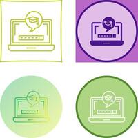 Digital Learning Icon Design vector