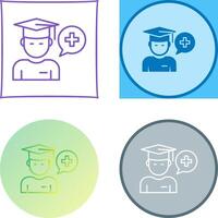 Medicine Faculty Icon Design vector