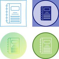 Notebook Icon Design vector