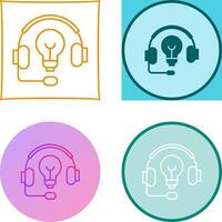 Headphones Icon Design vector