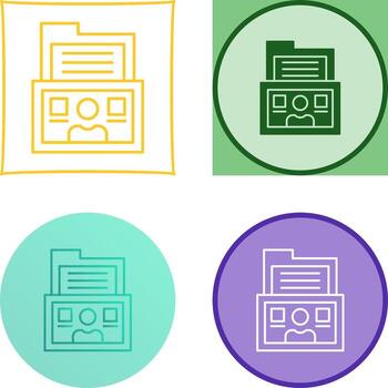 diseño de icono de carpeta vector