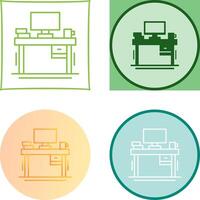 Desk Icon Design vector