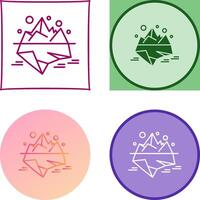Iceberg Icon Design vector