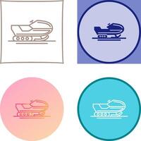 Snowmobile Icon Design vector