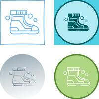 Ski Boots Icon Design vector