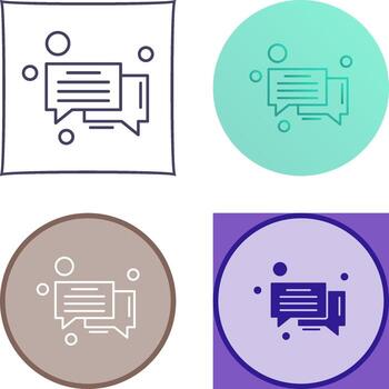 Message Bubble Icon Design vector